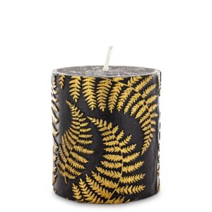 Dekoratívna sviečka so vzorom listu