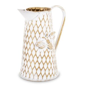 Biely džbán so včelou