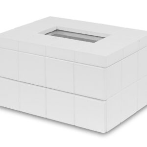 Biela minimalistická šperkovnica