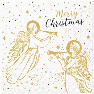 Vianočné obrúsky so vzorom anjela