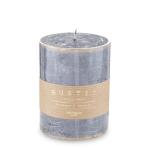 Čierny Saint Rustikálny Patina Stredný Valec priemer 9 cm