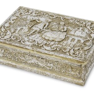 Honosná zlatá úložná krabička