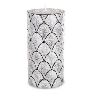 Ozdobná strieborná sviečka - Veľká