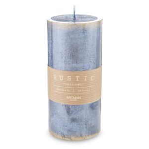 Veľký valec Blue Saint Rustic Patina priemer 7 cm