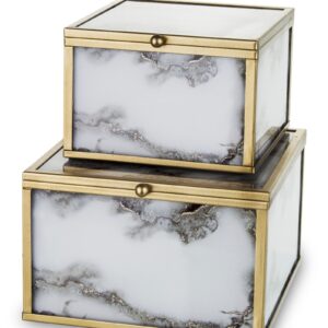 Sada 2 ozdobných krabičiek