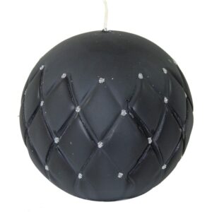 Čierna sviečka Florence - guľa 10