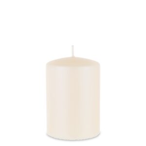 Sviečka Cream Opal Metallic Matt Cylinder Malá priemer 7 cm