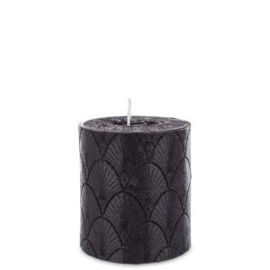 Sviečka valcová malá Manhattan čierna