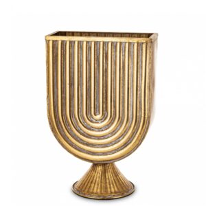 Dizajnová zlatá váza