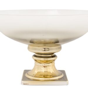 Dekoratívna misa na zlatom podstavci