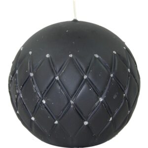 Čierna sviečka Florence - guľa 12