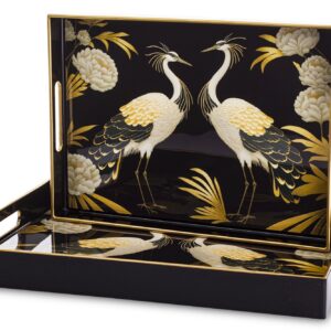 Sada 2 dekoratívnych podnosov.