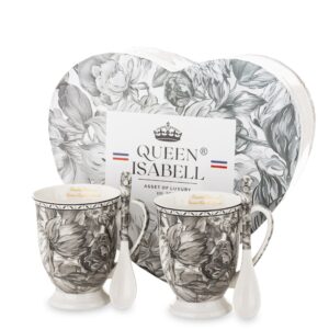 Sada dvoch šálok s lyžičkami