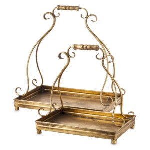 Sada 2 dekoratívnych podnosov