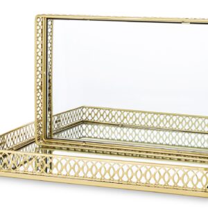 Sada 2 dekoratívnych podnosov