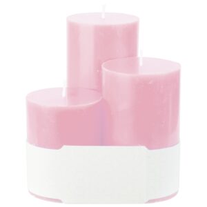 Sada 3 vonných sviečok - Malina