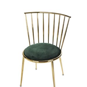 Glamour zlatá stolička so zamatom