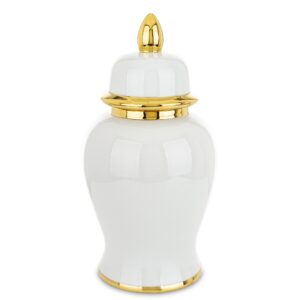 Keramická biela amfóra s vekom