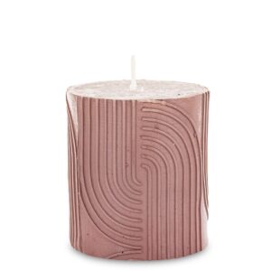 Ozdobná ružová sviečka - Malá