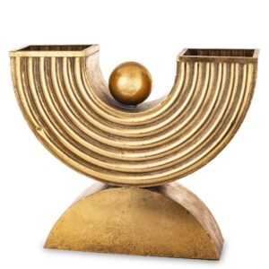 Dizajnová zlatá váza