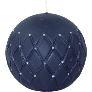 Ozdobná sviečka Blue Florence - Guľa 12