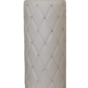 Sivá ozdobná sviečka Florence – Veľká