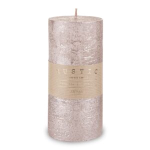 Sviečka Rose Gold Rustic Metallic - Veľká