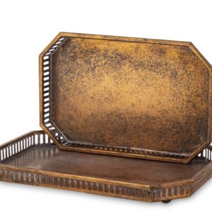 Sada 2 dekoratívnych podnosov