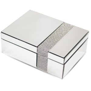 Luxusná Glamour strieborná šperkovnica