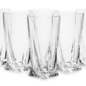 Sada 6 vysokých pohárov Quadro
