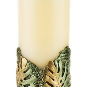 Vonná sviečka Monstera veľká valcová priemer 8 cm
