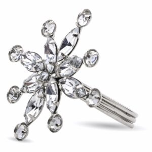 Ozdobný krúžok na obrúsky - Vločka