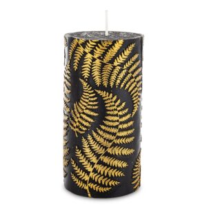 Dekoratívna sviečka so vzorom listu
