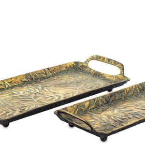 Sada 2 dekoratívnych podnosov