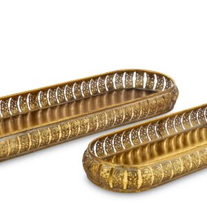 Sada 2 dekoratívnych podnosov