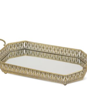 Dekoratívny zlatý podnos