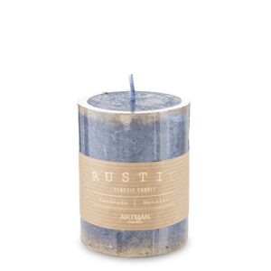 Malý valcový valec Blue Saint Rustic Patin priemer 7 cm