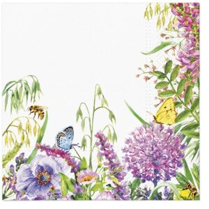 Obrúsky s rámom s kvetmi