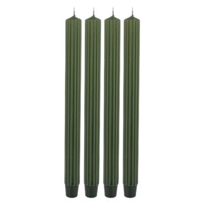 Sada 4 ks sviečok Pl Luna Candle Pencil 25/300 tmavozelená.