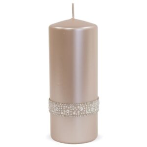 Sviečka ružové zlato Crystal – Veľká