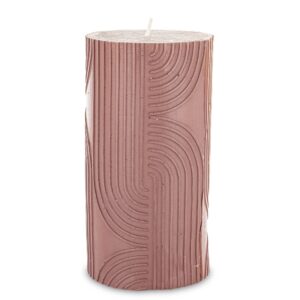 Ozdobná ružová sviečka - Veľká