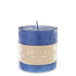 Granátová sviečka Rustikálny kovový valec Malý priemer 9 cm