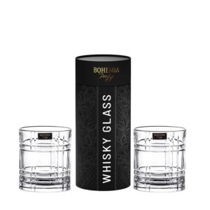 Sklenená skúmavka na whisky Bohemia Prestige Conte 2x