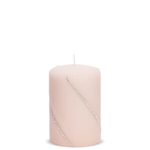 Ružová sviečka Bolero - Malá