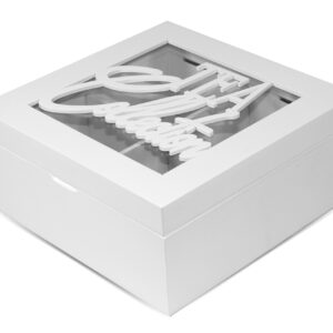 Dekoratívny drevený organizér na čaj - Malý