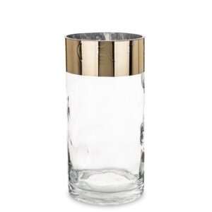 Váza so zlatým okrajom