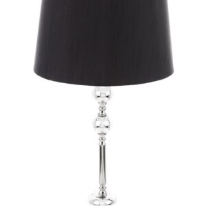 Dizajnová strieborná lampa s tienidlom