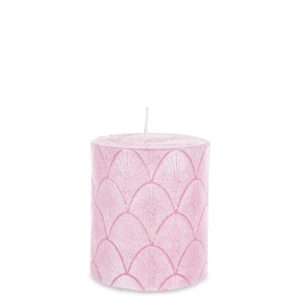 Sviečka valcová malá Manhattan ružová