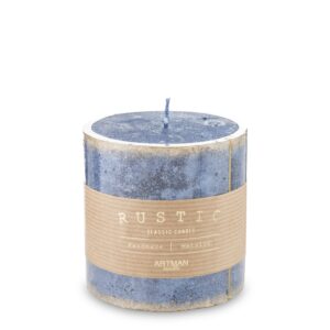 Malý valcový valec Blue Saint Rustic Patin priemer 9 cm