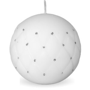 Biela sviečka Florence - guľa 10